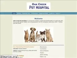 Sites similar to oakcreekpethospital.com