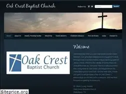 Sites similar to oakcrestbaptist.com