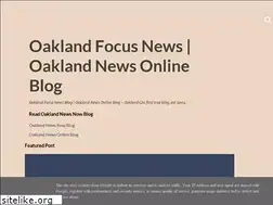 Sites similar to oaklandfocus.blogspot.com