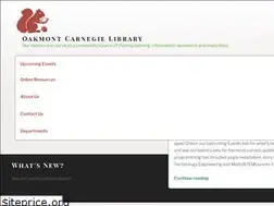 Sites similar to oakmontlibrary.org