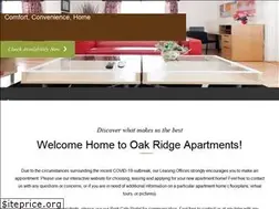 Sites similar to oakridgeapts.com
