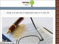 Sites similar to oakridgebaptist.org
