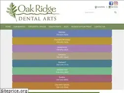 Sites similar to oakridgedentalarts.com