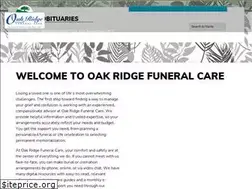 Sites similar to oakridgefuneralcare.com