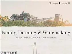 Sites similar to oakridgewinery.com