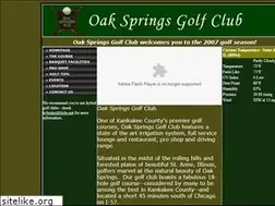 Sites similar to oakspringsgolfclub.com