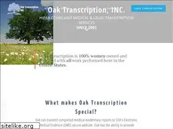 Sites similar to oaktranscription.com