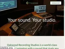 Sites similar to oakwoodrecordingstudios.com