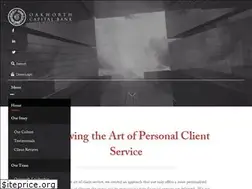 Sites similar to oakworthcapital.com