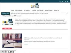 Sites similar to oalevelresources.com