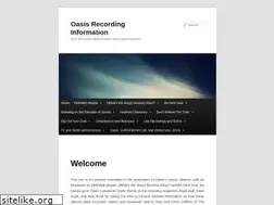 Sites similar to oasis-recordinginfo.co.uk