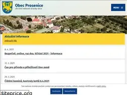 Sites similar to obecprosenice.cz