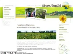 Sites similar to obere-altmuehl.de