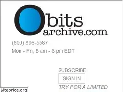 Sites similar to obitsarchive.com