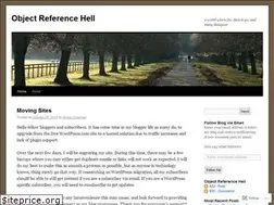 Sites similar to objectreferncehell.wordpress.com