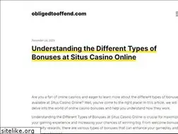 Sites similar to obligedtooffend.com