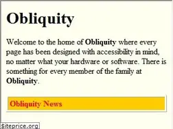 Sites similar to obliquity.com