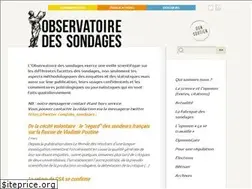 Sites similar to observatoire-des-sondages.org