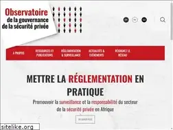 Sites similar to observatoire-securite-privee.org