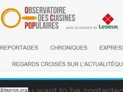 Sites similar to observatoirecuisinespopulaires.fr