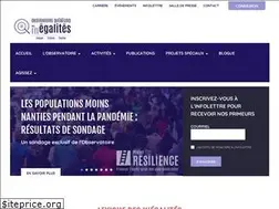 Sites similar to observatoiredesinegalites.com