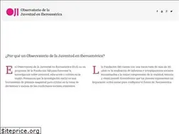 Sites similar to observatoriodelajuventud.org