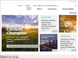Sites similar to obsidianenergy.com