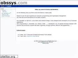 Sites similar to obssys.com