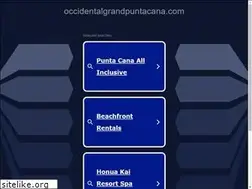 Sites similar to occidentalgrandpuntacana.com