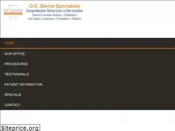 Sites similar to ocdentalspecialists.com