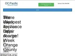 Sites similar to ocpacificappliancerepair.com