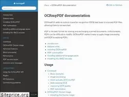 Sites similar to ocrmypdf.readthedocs.io