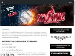 Sites similar to ocscorpionsbaseball.com