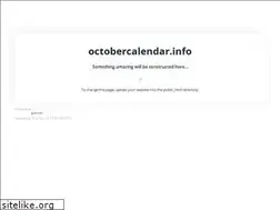 Sites similar to octobercalendar.info