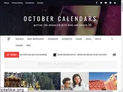 Sites similar to octobercalendars.info