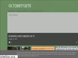 Sites similar to octoberfarm.blogspot.com