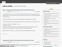 Sites similar to odootricks.wordpress.com