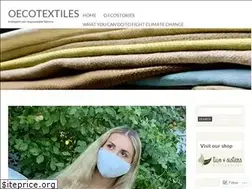 Sites similar to oecotextiles.blog
