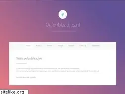 Sites similar to oefenblaadjes.nl