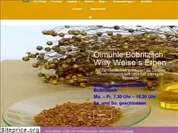 Sites similar to oelmuehle-bobritzsch.de