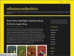 Sites similar to offantasyandpolitics.wordpress.com