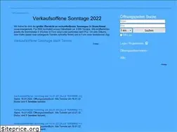 Sites similar to offene-sonntage.de