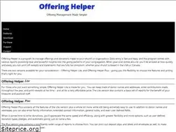 Sites similar to offeringhelper.com