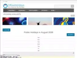 Sites similar to officeholidays.com