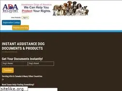 Sites similar to officialservicedogregistry.com