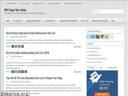 Sites similar to offpageseohelp.blogspot.com