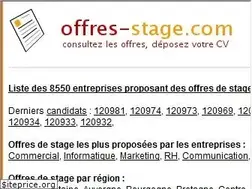 Sites similar to offres-stage.com