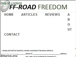 Sites similar to offroadfreedom.com