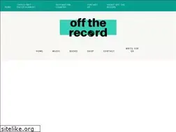 Sites similar to offtherecorduk.com
