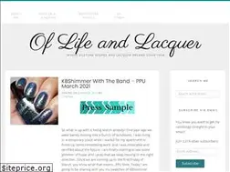 Sites similar to oflifeandlacquer.com